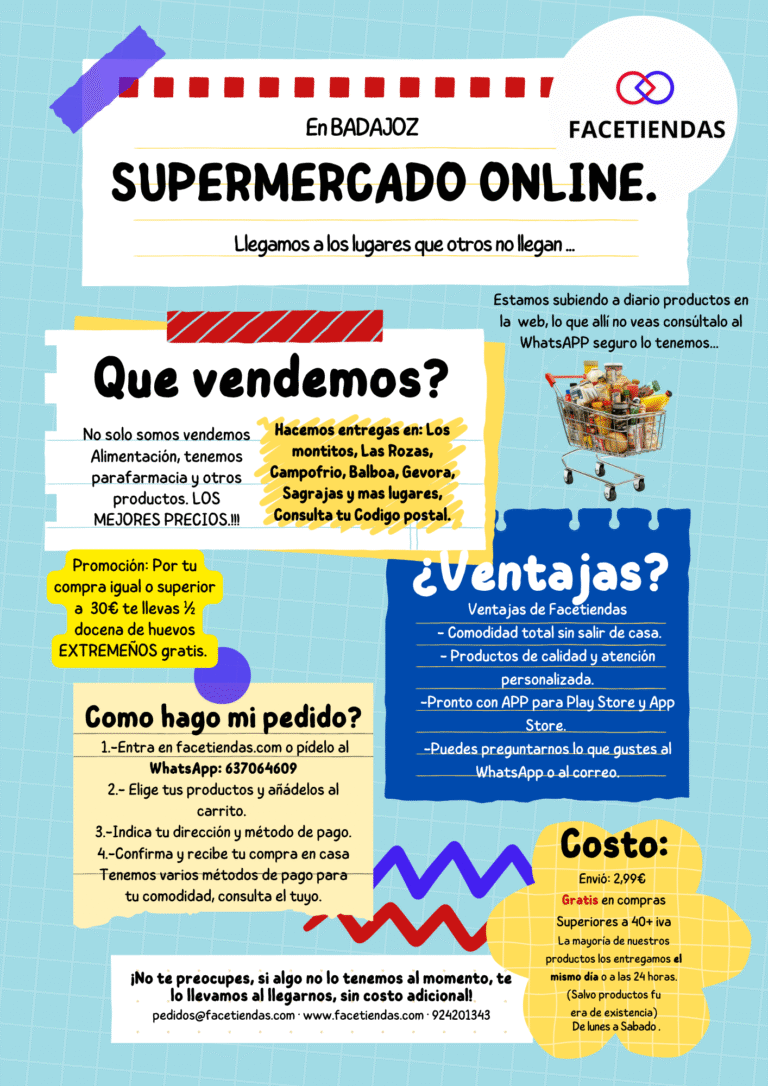 Flyer documento A4 curso de verano infantil doodle azul 4 768x1086