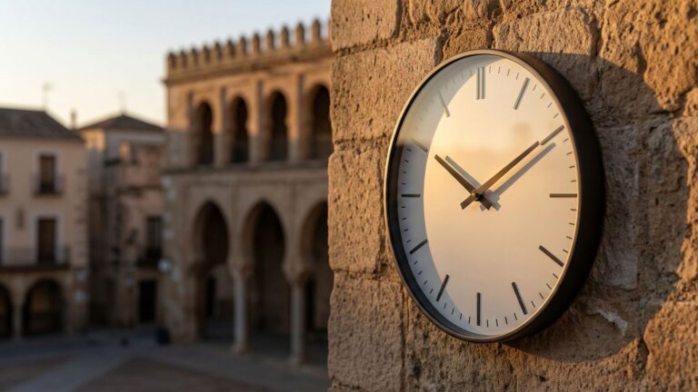 cambio de hora 2026 en Badajoz