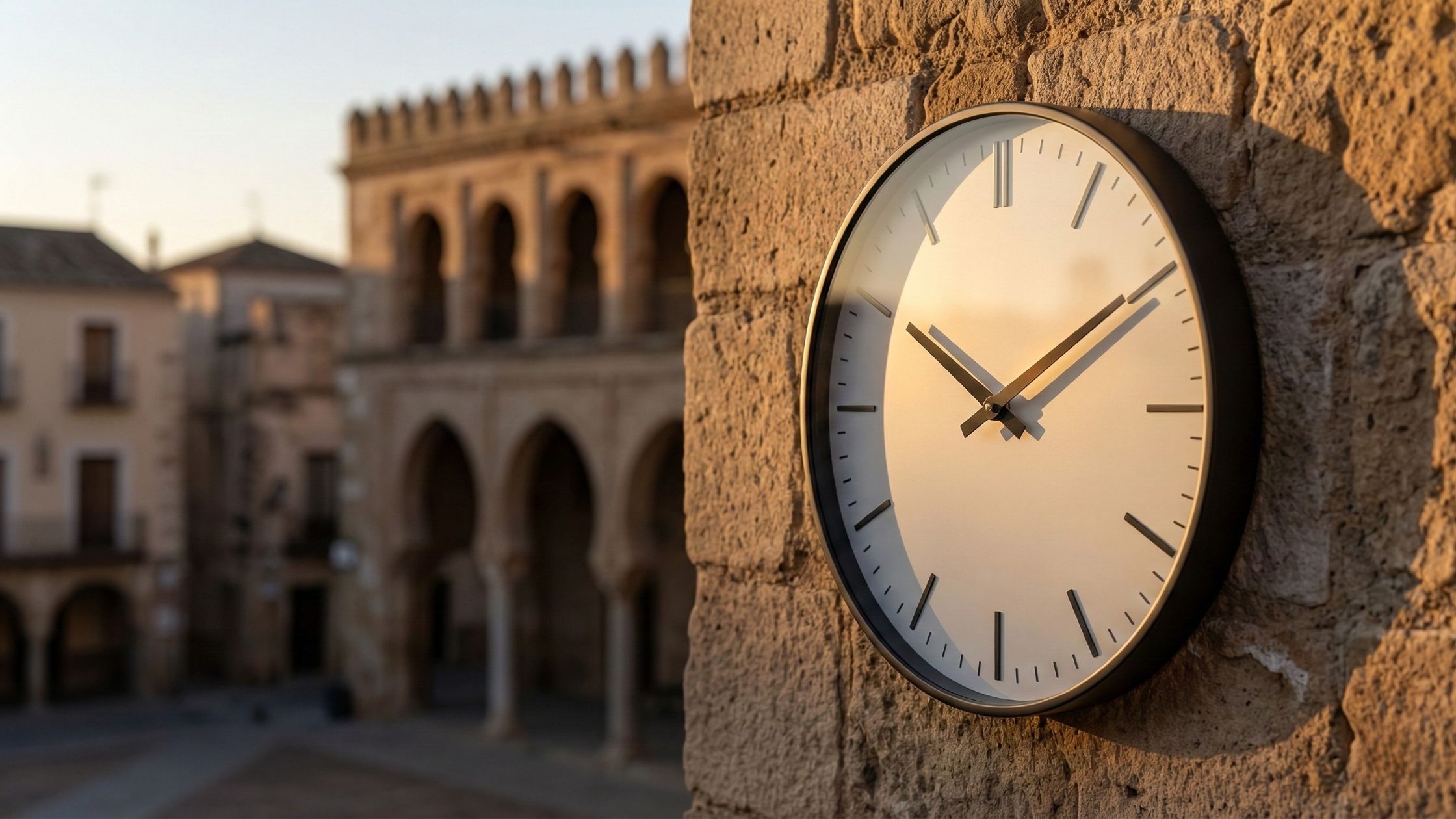 cambio de hora 2026 en Badajoz